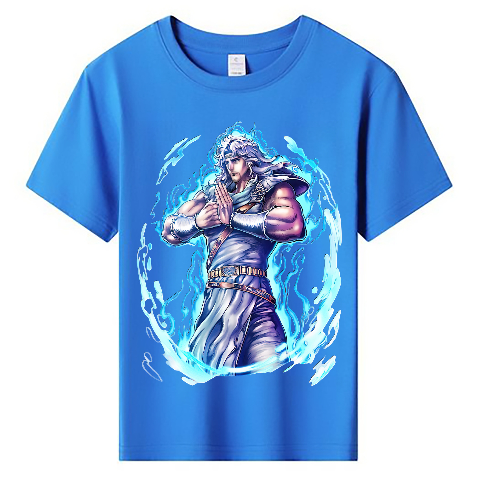 （画像用） 北斗の拳 Fist of the North Star 綿100％キッズTシャツ（フロントプリント）